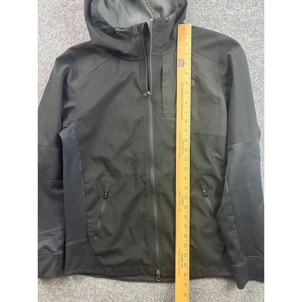 The North Face Softshell Hoodie Mens Small Black Full Zip Jacket